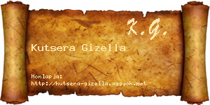 Kutsera Gizella névjegykártya